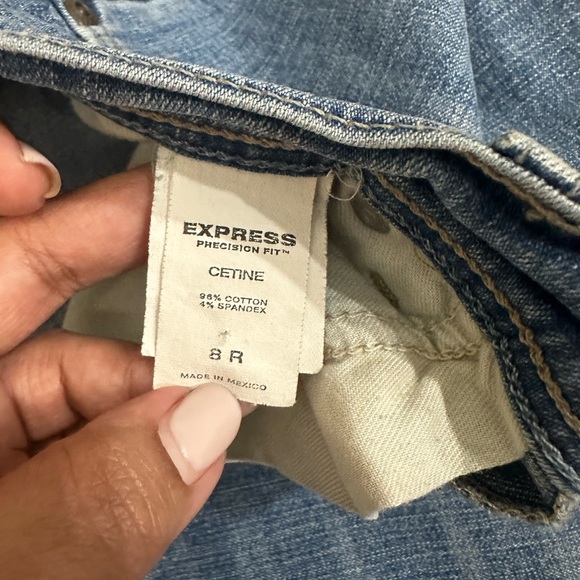 Express Precision Fit Cetine Bootcut Jeans Women's Size 8R Low Rise - Picture 7 of 7